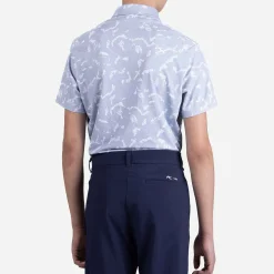 KJUS Boys' Golfer Polo S/S Blue Fog/White Hot