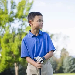 KJUS Boys' Polo Self Collar S/S Mykonos Sale