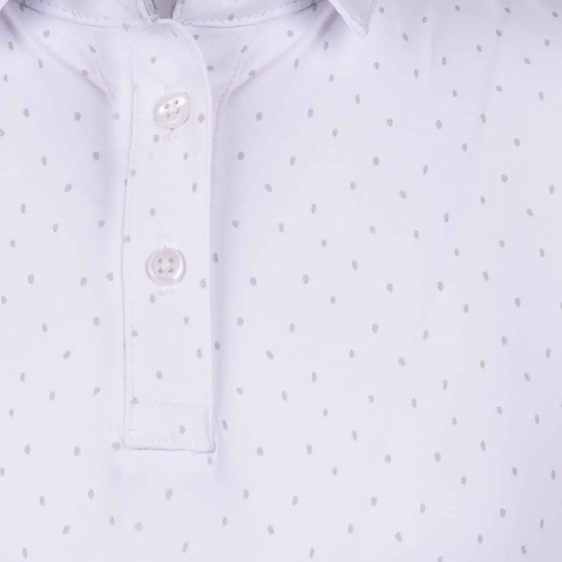 KJUS Girls' Printed Polo S/S White/Alloy Best Sale