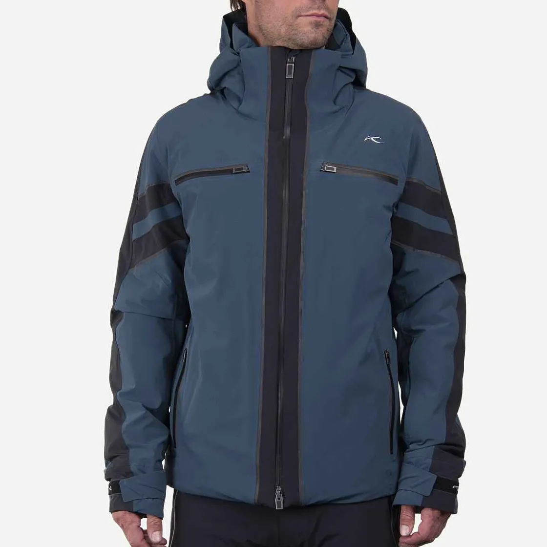 KJUS Men'S All Timer Jacket Petrol Blue/Black Discount