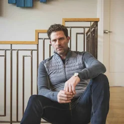 KJUS Men'S Ember Insulated Sweater Iron/Pewter Shop