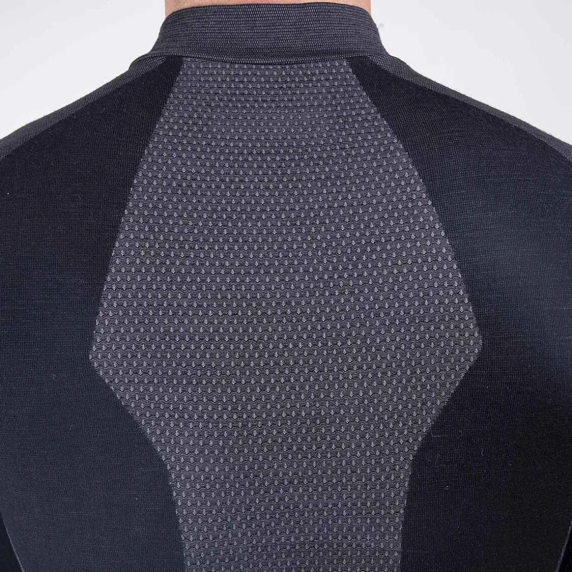 KJUS Men'S Freelite Baselayer L/S Deep Space/Steel Grey Clearance
