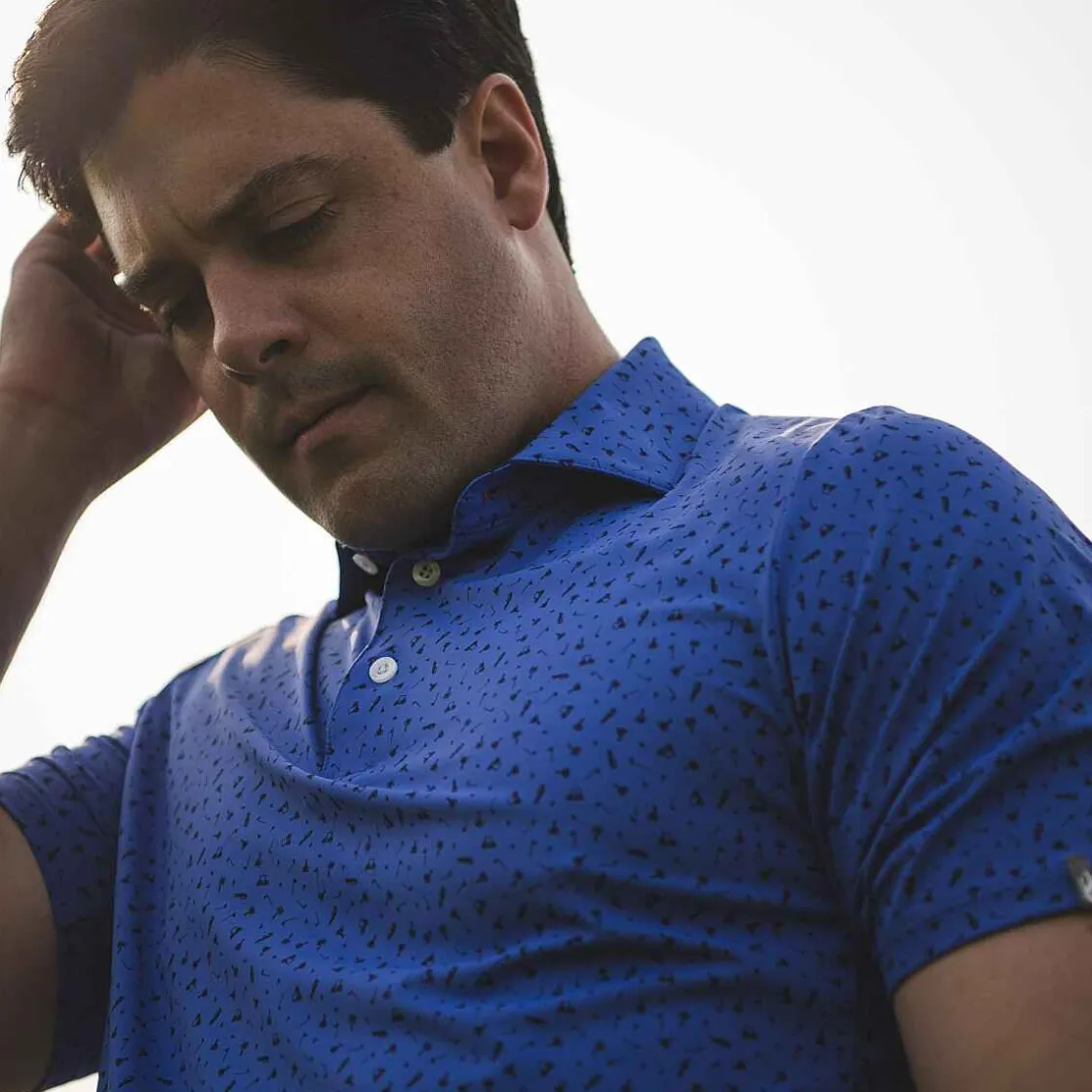 KJUS Men'S Golfer Polo S/S Mykonos/Atlanta Blue Fashion