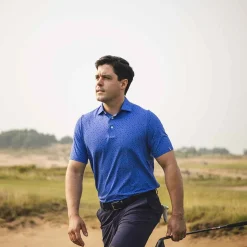 KJUS Men'S Golfer Polo S/S Mykonos/Atlanta Blue Fashion