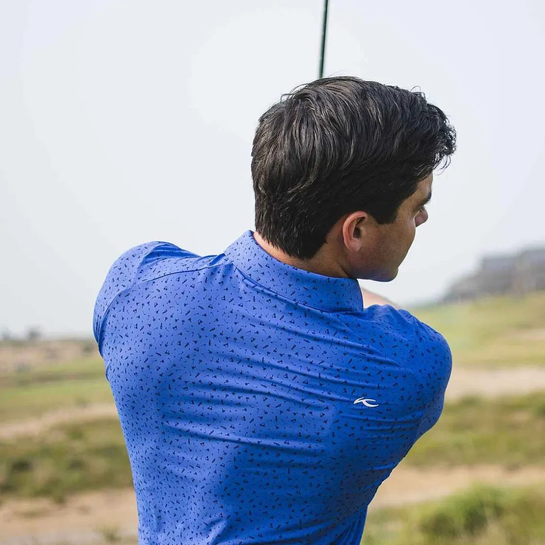 KJUS Men'S Golfer Polo S/S Mykonos/Atlanta Blue Fashion