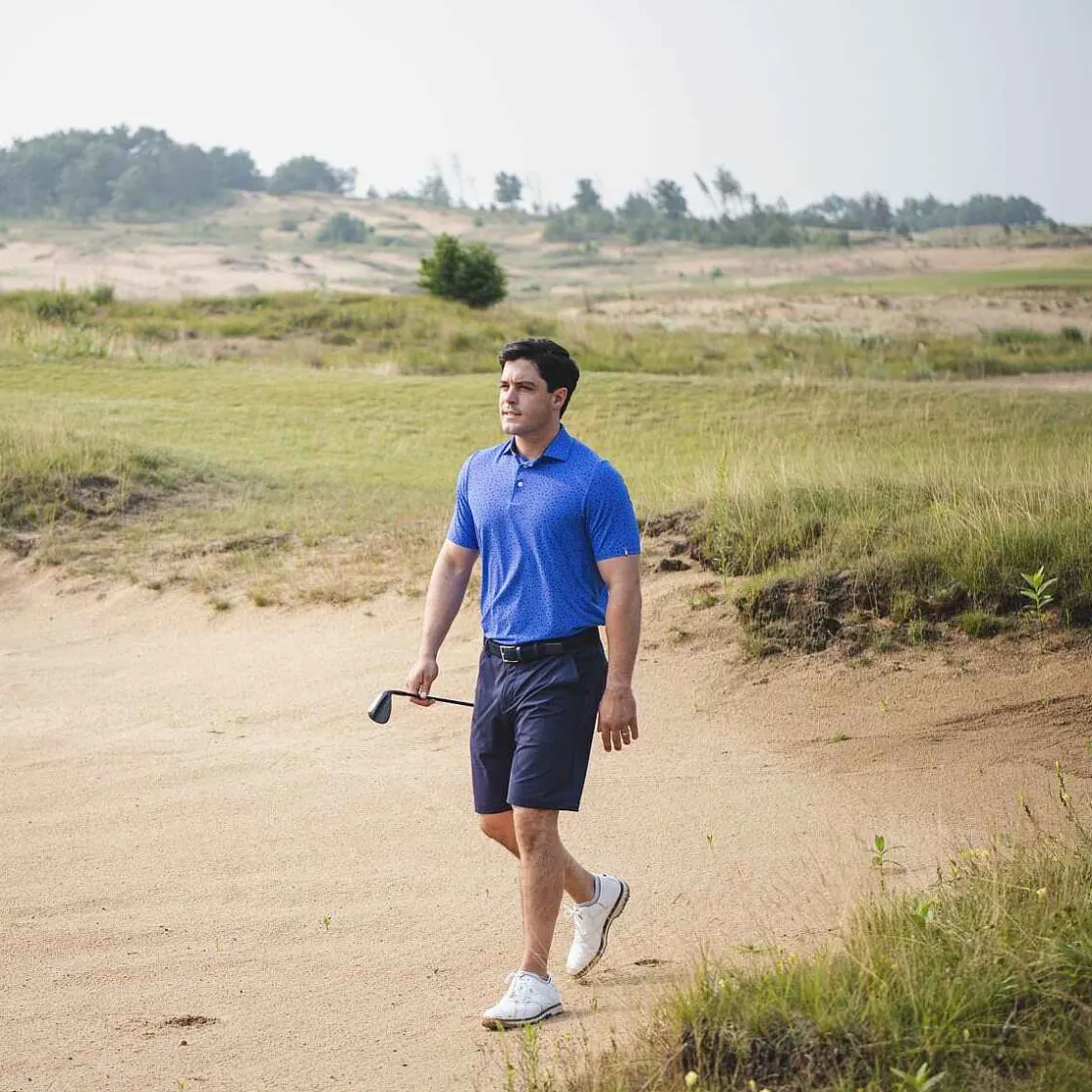 KJUS Men'S Golfer Polo S/S Mykonos/Atlanta Blue Fashion