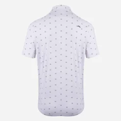 KJUS Men'S Golfer Polo S/S White/Dark Dusk Best Sale
