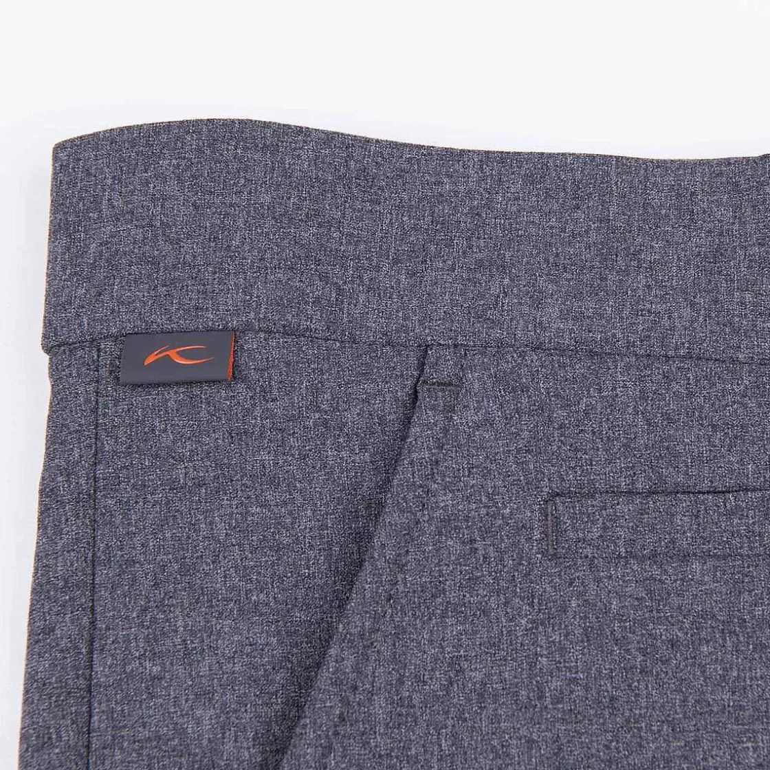 KJUS Men'S Ike Texture Pants (Tailored Fit) Steel Grey Melange/Black Cheap