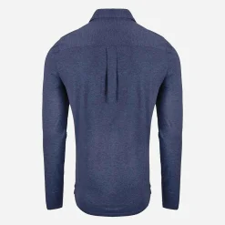 KJUS Men'S Inverness Polo L/S Steel Blue Hot