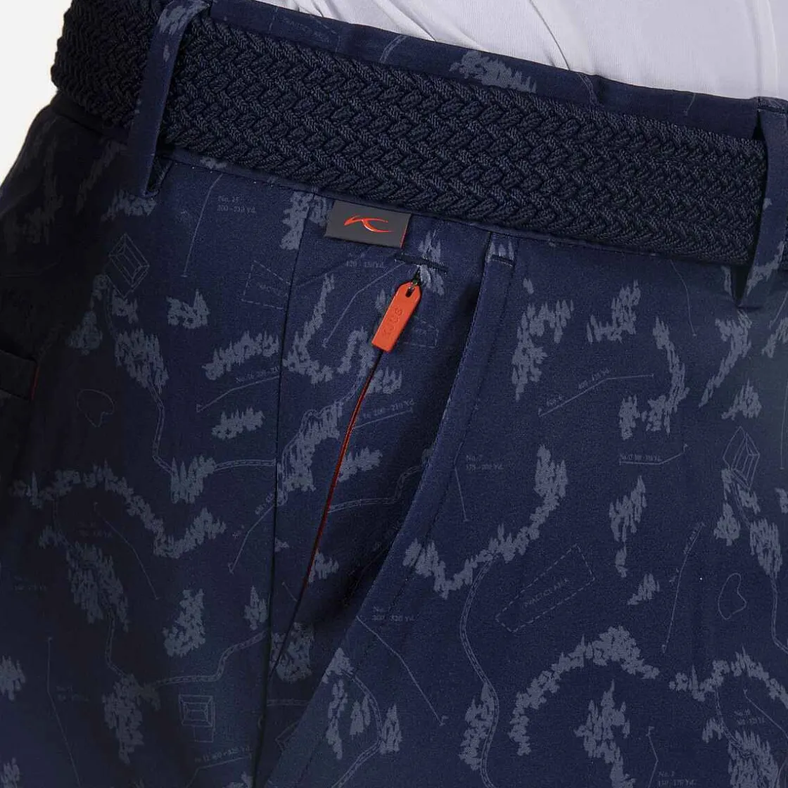 KJUS Men'S Iver Printed Shorts (10'') Atlanta Blue/Steel Blue Cheap