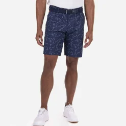 KJUS Men'S Iver Printed Shorts (10'') Atlanta Blue/Steel Blue Cheap