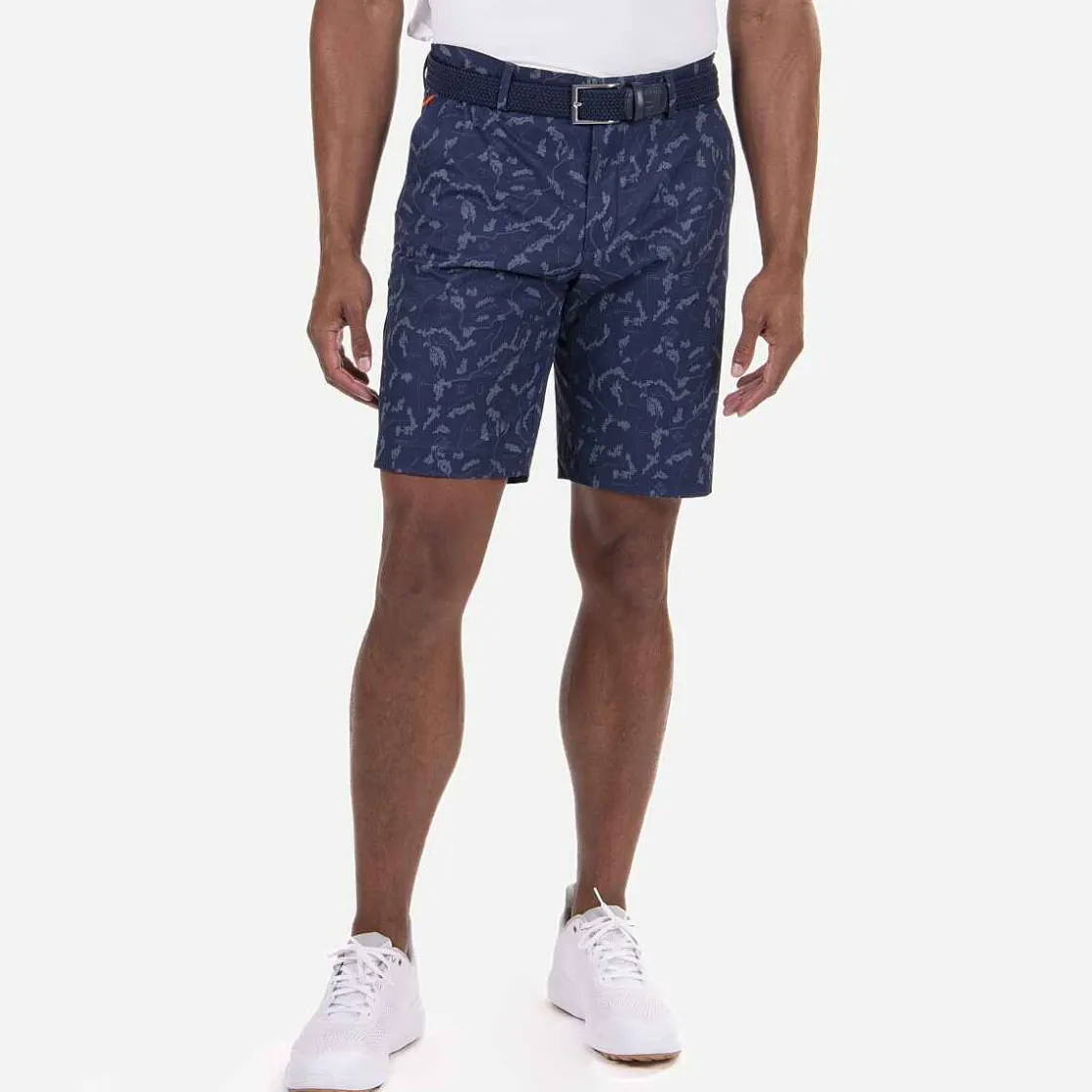 KJUS Men'S Iver Printed Shorts (10'') Atlanta Blue/Steel Blue Cheap