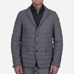 KJUS Men'S Kensington Blazer Jacket Steel Grey/Deep Space New