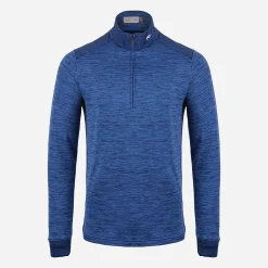 KJUS Men'S Liam Techwool Half-Zip Bright Blue Hot