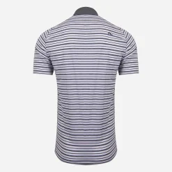 KJUS Men'S Luis Multi Stripe Polo S/S White/Metal Grey Best Sale