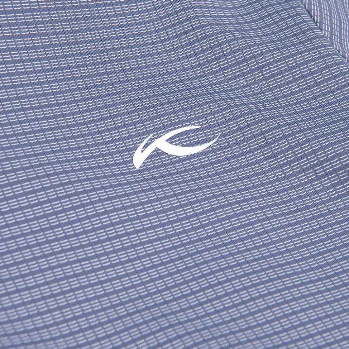 KJUS Men'S Preston Polo S/S Steel Blue/Alloy Discount