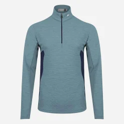 KJUS Men'S Roman Midlayer Half-Zip Cypress Blue Cheap