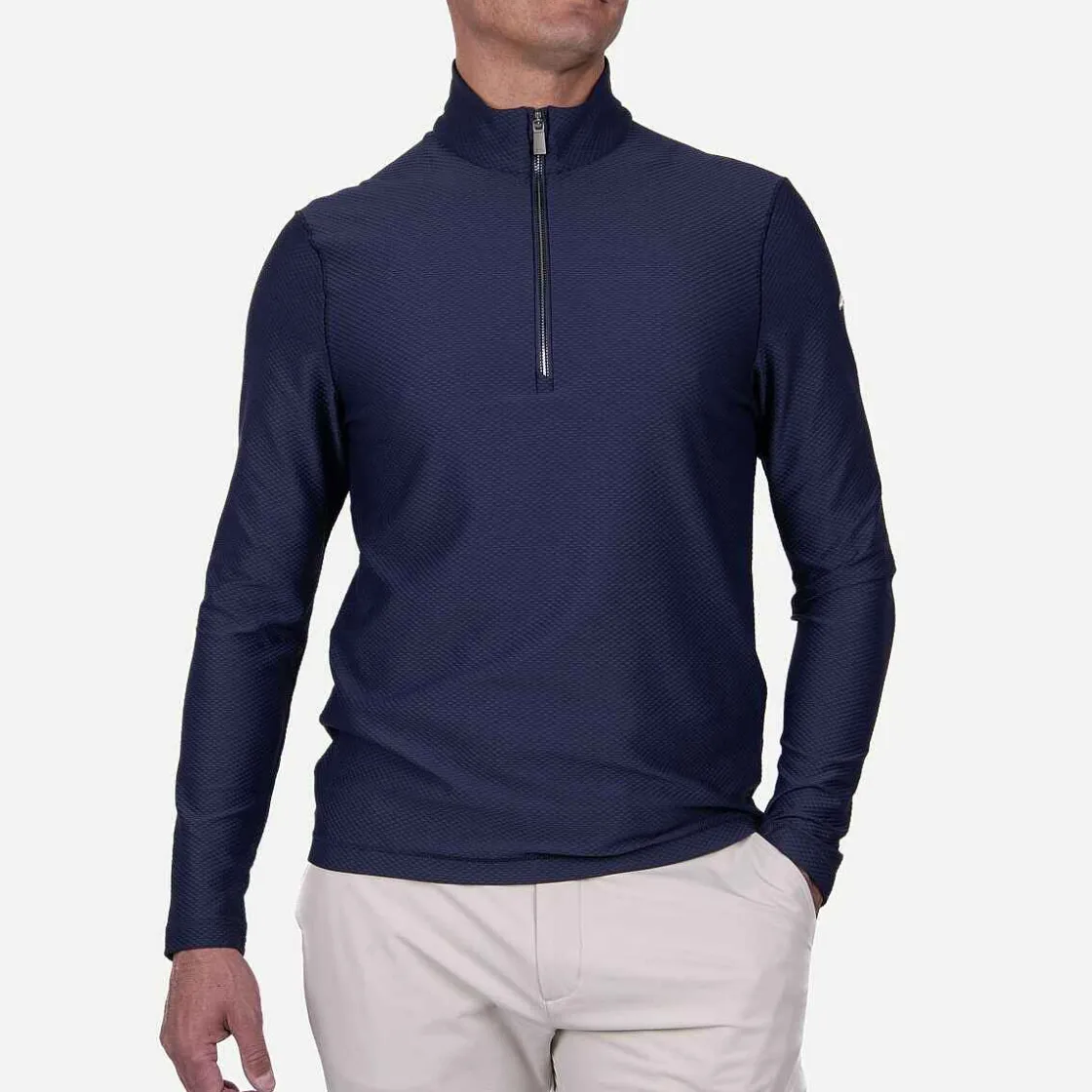 KJUS Men'S Seoul Midlayer Half-Zip Atlanta Blue Hot
