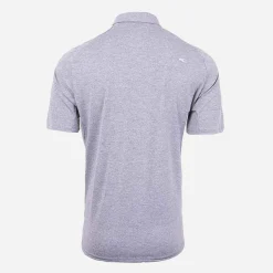 KJUS Men'S Soren Solid Polo S/S Steel Grey Melange Store