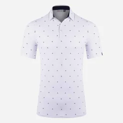KJUS Men'S Sotto Polo S/S White/Atlanta Blue Online