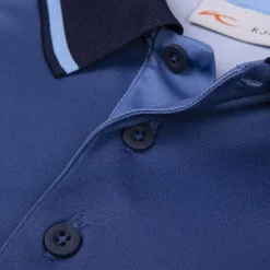 KJUS Men'S Spot Printed Polo S/S Atlanta Blue/Bermuda Shop