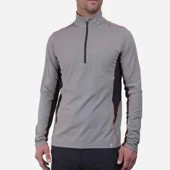 KJUS Men'S Taos Midlayer Half-Zip Pewter Store