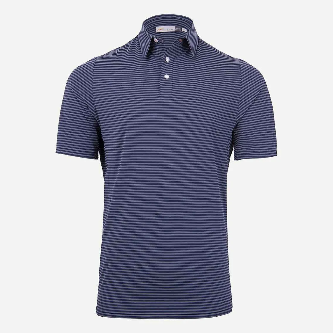 KJUS Men'S Twill Stripe Polo S/S Atlanta Blue Cheap