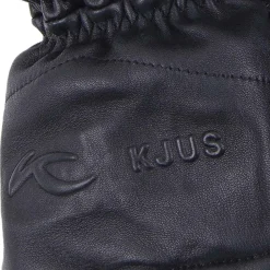 KJUS Unisex Leather Mitten Black Cheap