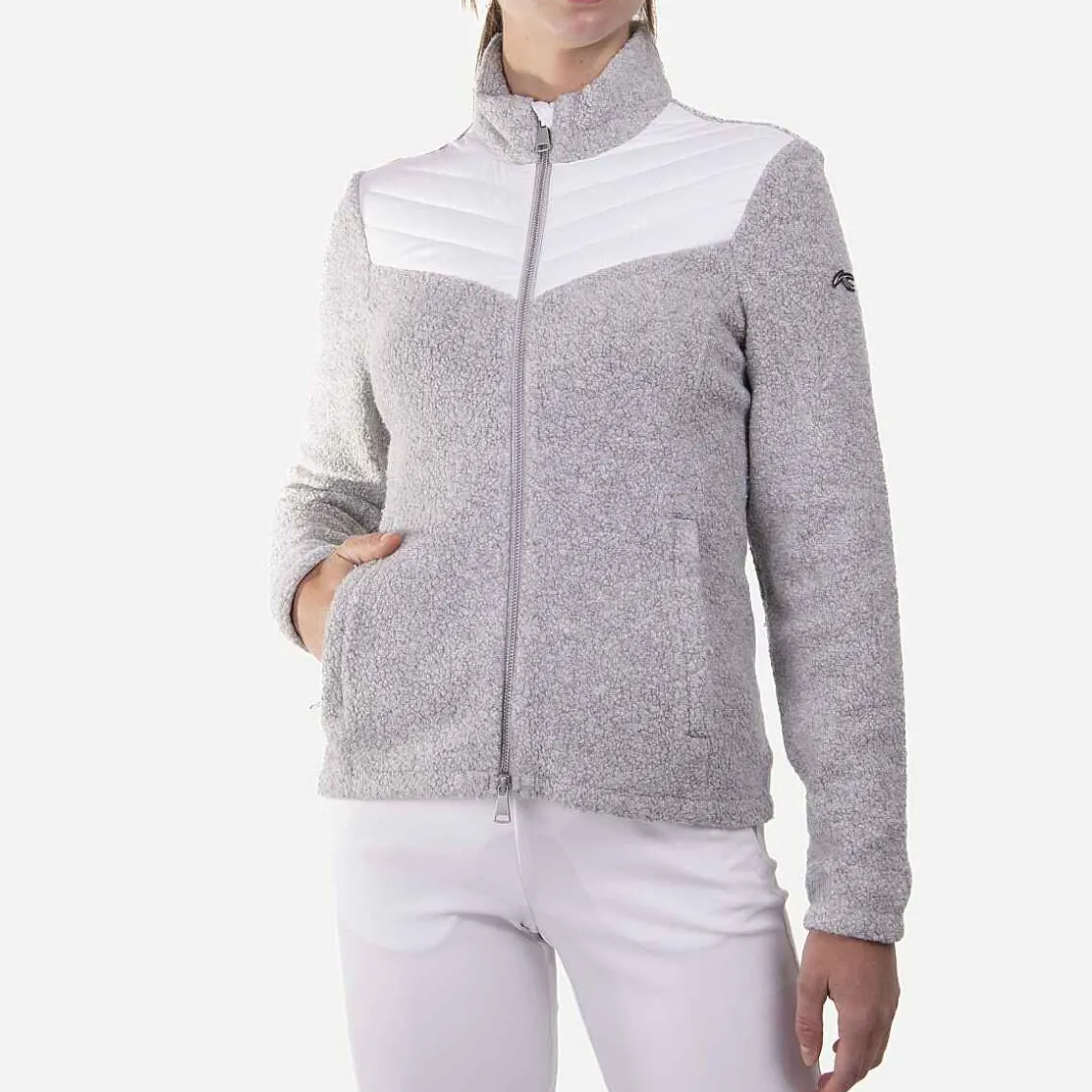 KJUS Women'S Alpine Jacket Silver Fog/White Melange Online