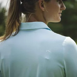 KJUS Women'S Collagen Polo L/S Icy Blue Cheap