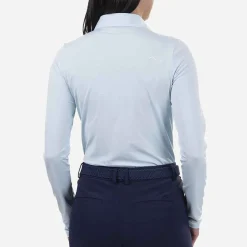 KJUS Women'S Collagen Polo L/S Icy Blue Cheap