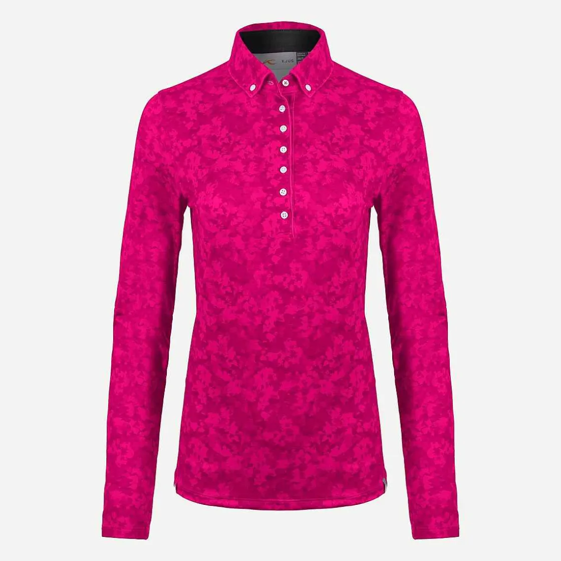 KJUS Women'S Dana Printed Polo L/S Cranberry Cheap