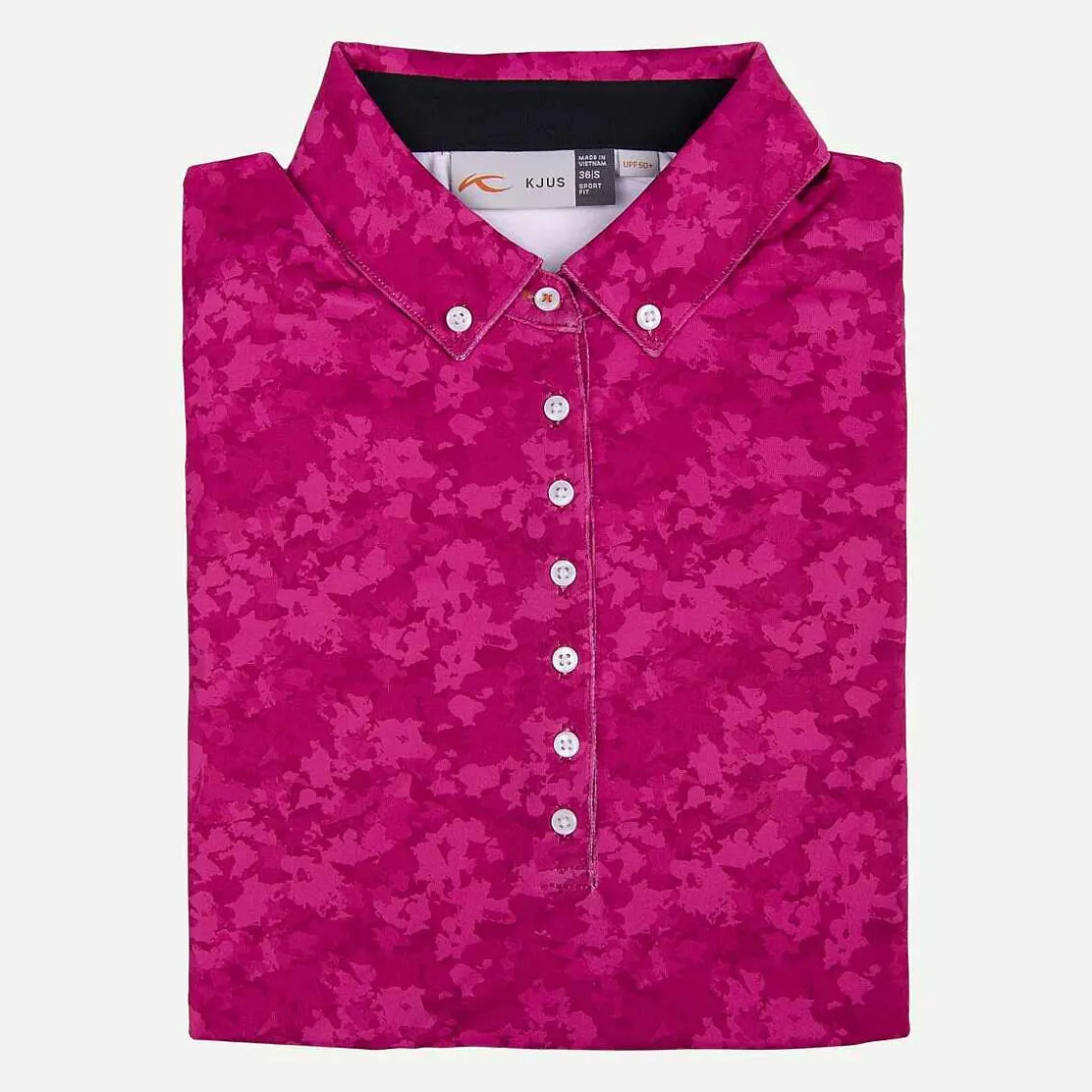 KJUS Women'S Dana Printed Polo L/S Cranberry Cheap