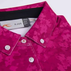KJUS Women'S Dana Printed Polo L/S Cranberry Cheap