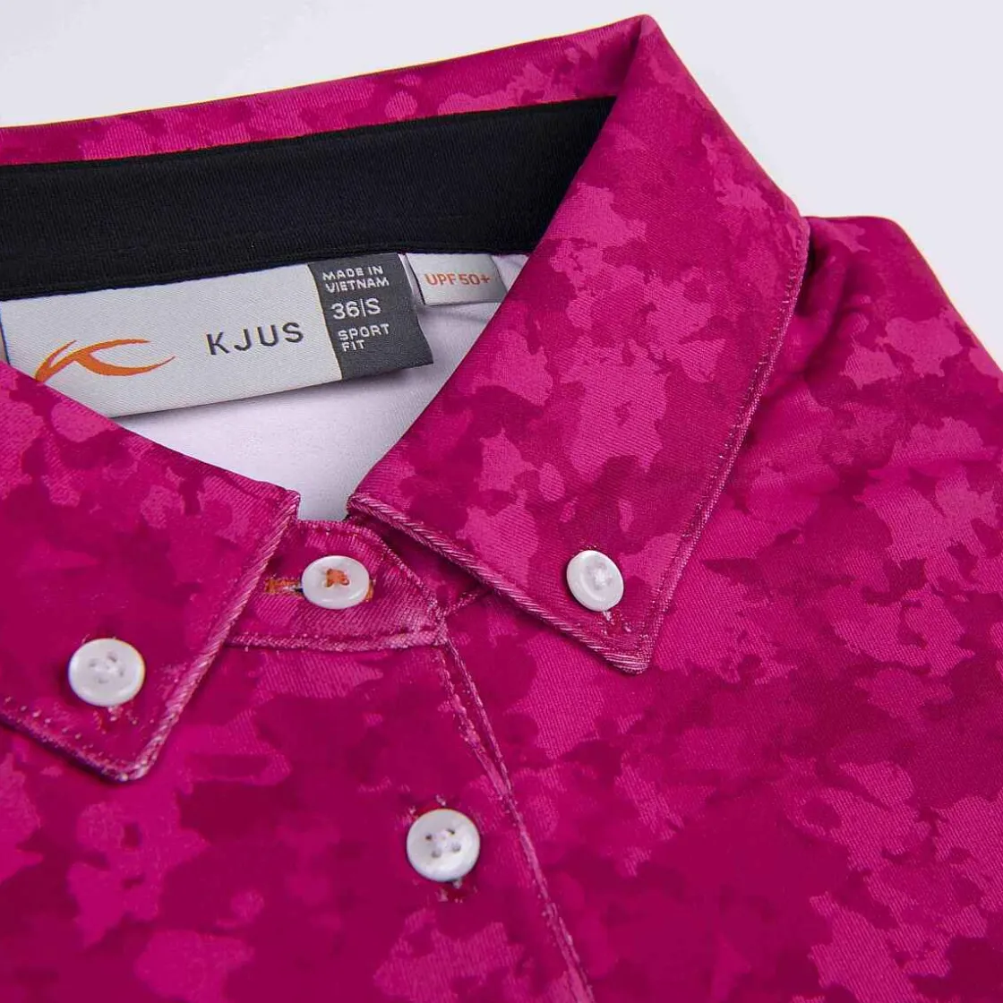 KJUS Women'S Dana Printed Polo L/S Cranberry Cheap