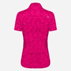 KJUS Women'S Enya Printed Polo S/S Cranberry Sale