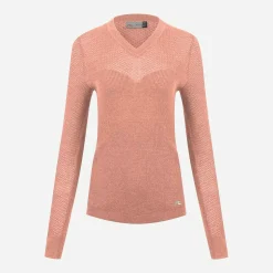 KJUS Women'S Martha V-Neck Pullover Melon Flash Sale