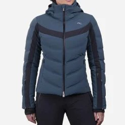 KJUS Women'S Momentum Jacket Petrol Blue/Black Cheap