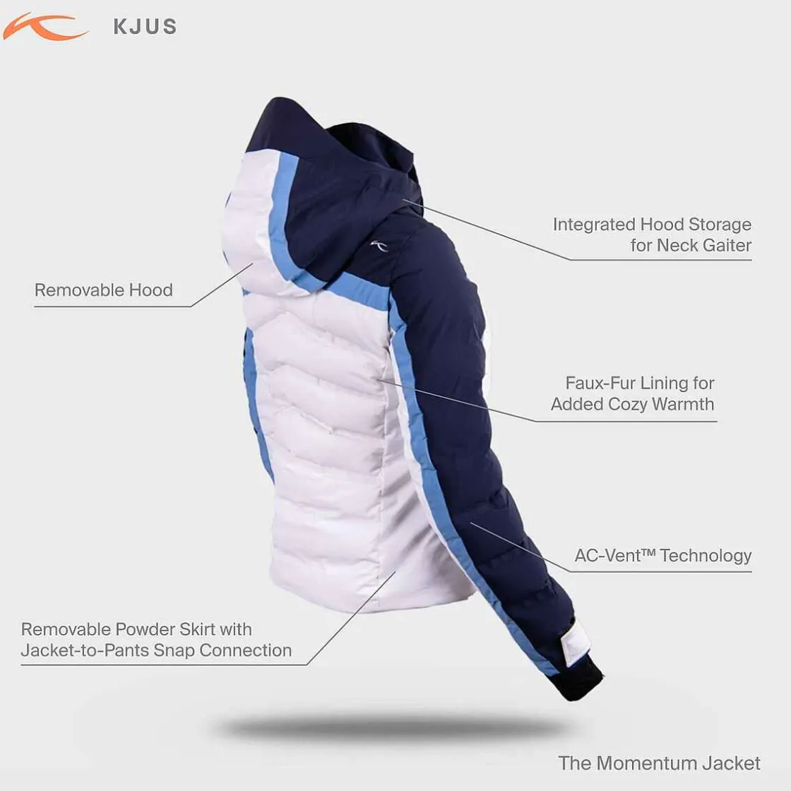 KJUS Women'S Momentum Jacket Deep Space/White Sale
