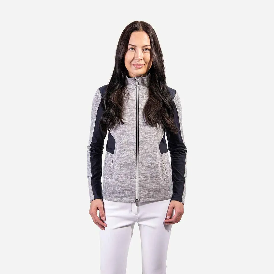 KJUS Women'S Radun Midlayer Jacket White Melange/Deep Space Best Sale