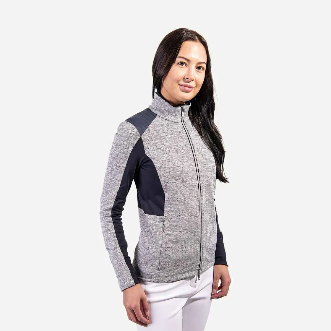 KJUS Women'S Radun Midlayer Jacket White Melange/Deep Space Best Sale