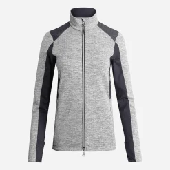 KJUS Women'S Radun Midlayer Jacket White Melange/Deep Space Best Sale
