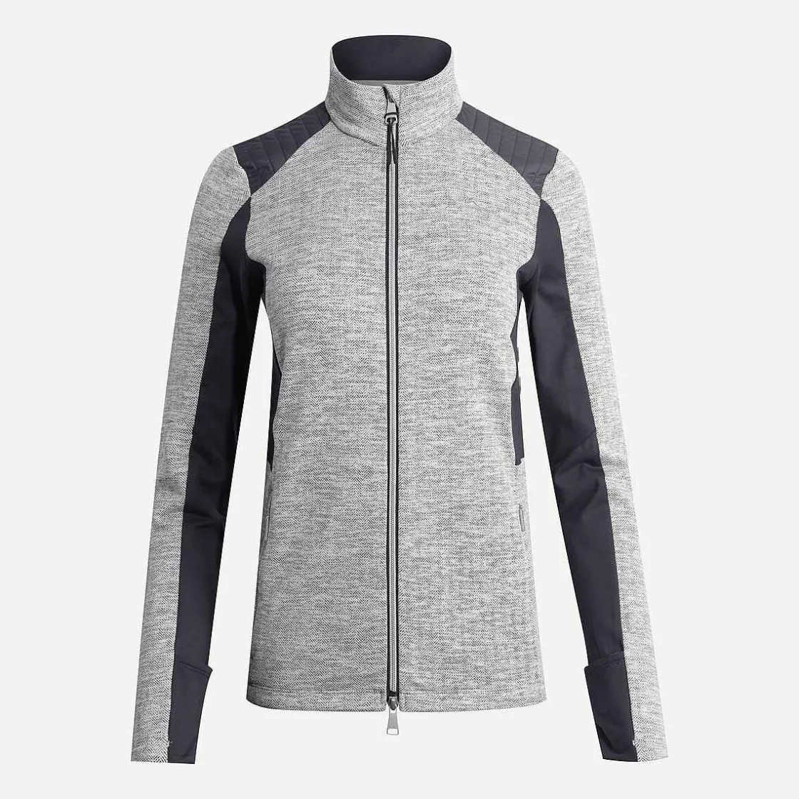 KJUS Women'S Radun Midlayer Jacket White Melange/Deep Space Best Sale