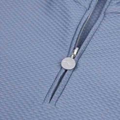 KJUS Women'S Seoul Midlayer Half-Zip Steel Blue Discount