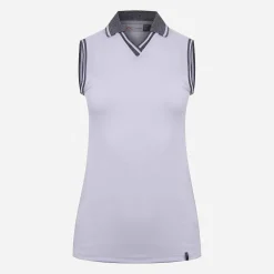 KJUS Women'S V-Neck Polo S/L White New